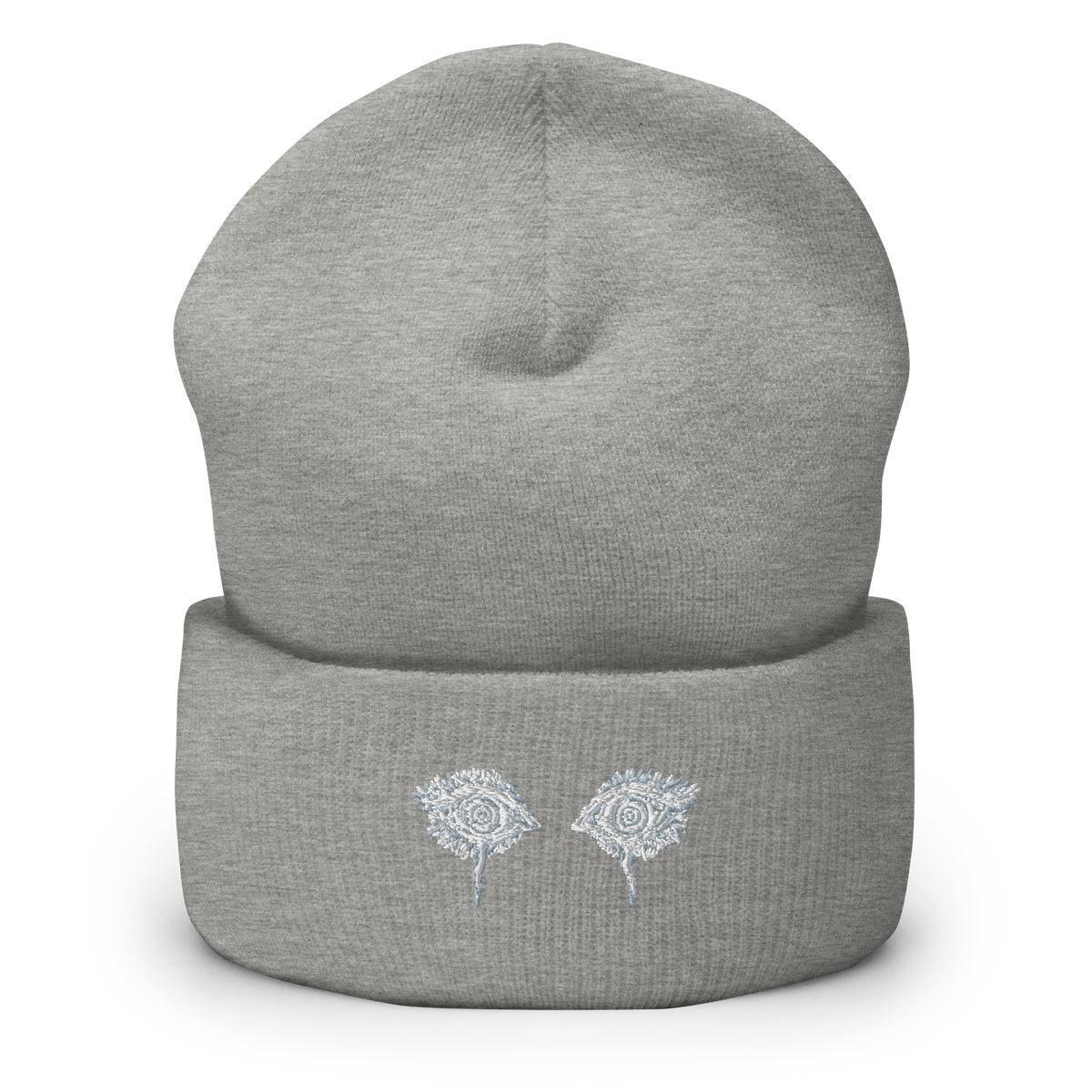 Grey Eyes Embroidered