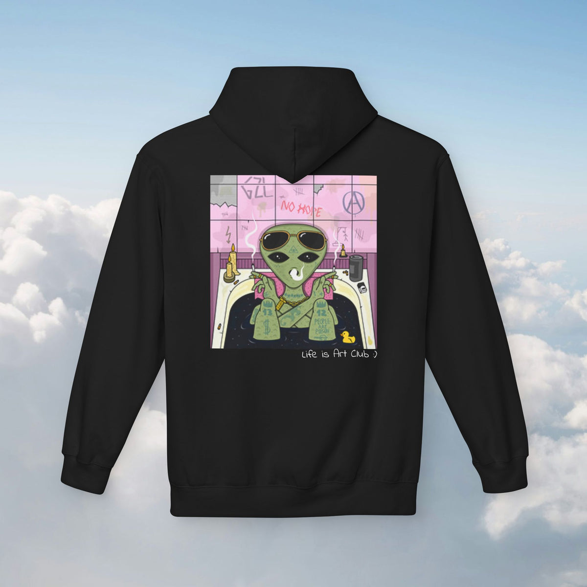 Smoking Alien Hoodie :)