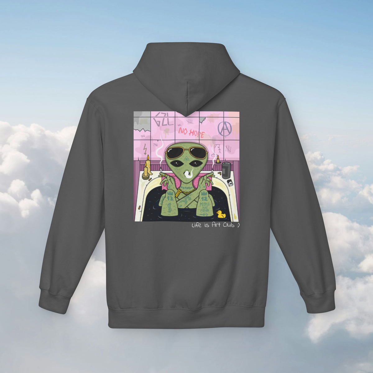 Smoking Alien Hoodie :)