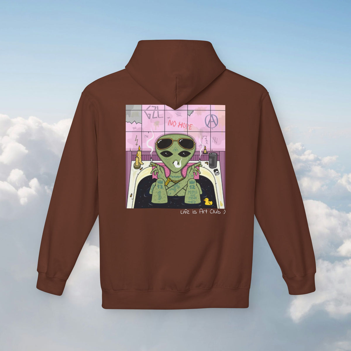 Smoking Alien Hoodie :)